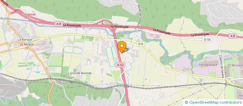 localisation de l'entreprise SOCIETE DE TRAVAUX PUBLICS ET SERVICES  FUVEAU