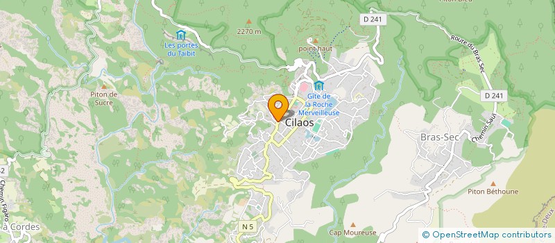 localisation de l'entreprise SOCIETE DE TRAVAUX PUBLICS GENERAUX BETON INJECTION PROJECTION à CILAOS