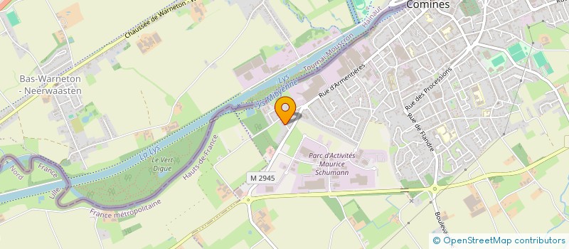 localisation de l'entreprise SOCIETE DE TRAVAUX PUBLICS PARTICULIERS à COMINES