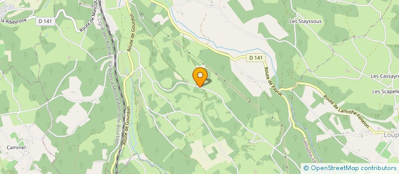 localisation de l'entreprise SOCIETE DE TRAVAUX QUERCY BOURIANE  LAMOTHE-FENELON