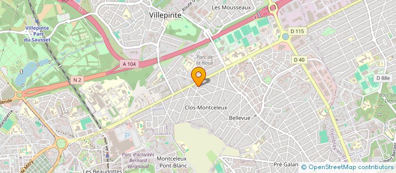 localisation de l'entreprise SOCIETE DE TRAVAUX VILLEPINTOIS à VILLEPINTE