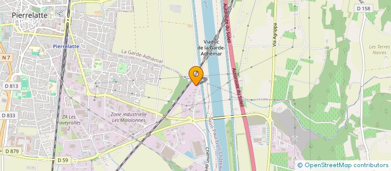 localisation de l'entreprise SOCIETE DE TUYAUTERIE LARTAS  PIERRELATTE