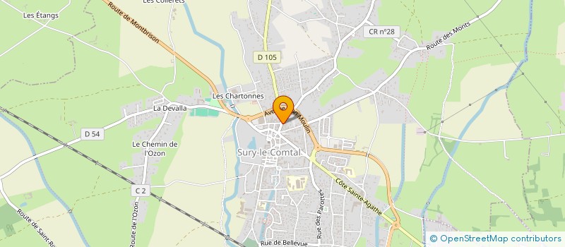 localisation de l'entreprise SOCIETE DE TUYAUTERIES INDUSTRIELLES ET PROFESSIONNELLES à SURY-LE-COMTAL