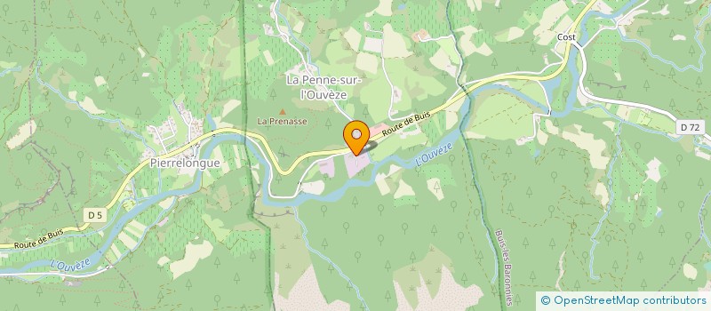 localisation de l'entreprise SOCIETE DE VALORISATION DE MATERIAUX DES BARONNIES  LA PENNE SUR L'OUVEZE