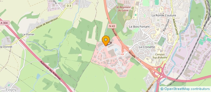 localisation de l'entreprise SOCIETE DE VENTE ET DE TECHNIQUE AUTOMOBIILES  CHARLEVILLE-MEZIERES