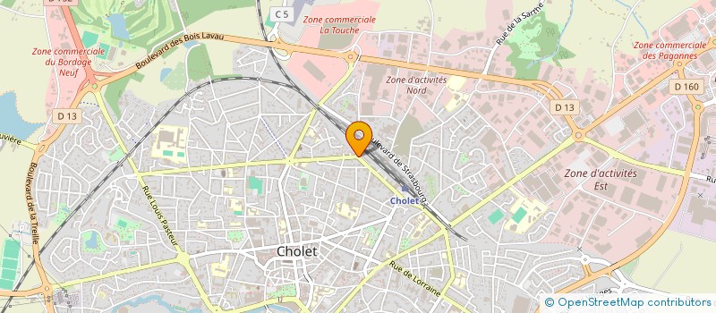 localisation de l'entreprise SOCIETE DE VENTE VOLONTAIRE JOLY-ROUX à CHOLET