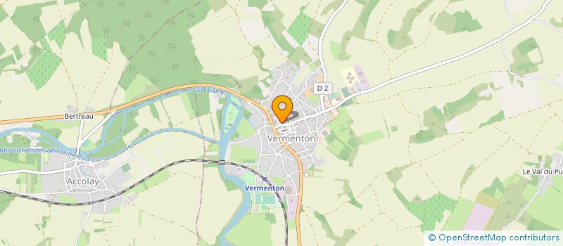 localisation de l'entreprise SOCIETE DE VETERINAIRES DES DOCTEURS GODEFROY ET CAROLINE DE LA ROCHE ET CRISTELLE FROMONOT  VERMENTON