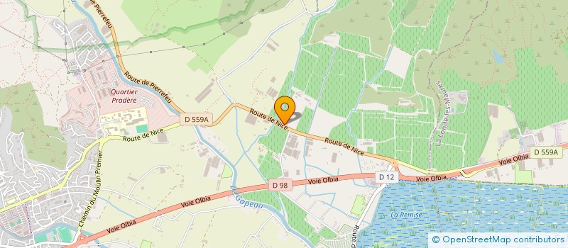 localisation de l'entreprise SOCIETE DE VINIFICATION ET DE DISTRIBUTION ANGLADES  HYERES