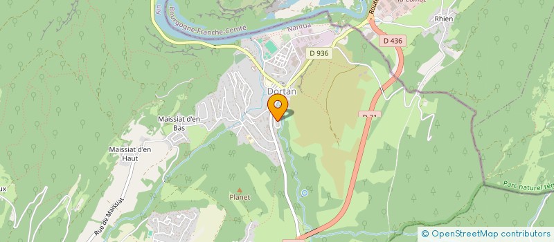 localisation de l'entreprise SOCIETE DE VOL ULTRA LEGER JURA DELTA à DORTAN