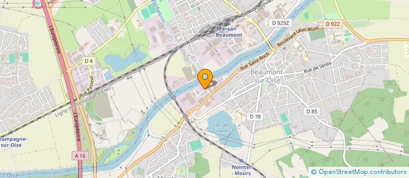 localisation de l'entreprise SOCIETE DEBAR-ASC  BEAUMONT-SUR-OISE