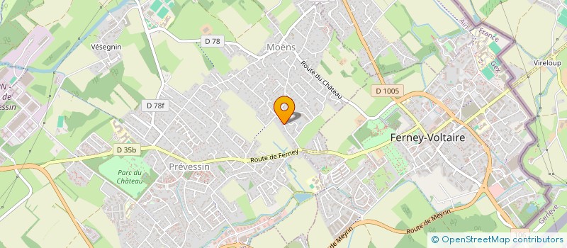 localisation de l'entreprise SOCIETE DEBOUCHAGE ASSAINISSEMENT PAYS DE GEX à PREVESSIN-MOENS