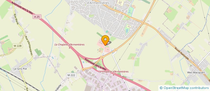 localisation de l'entreprise SOCIETE DECHERF à LA CHAPELLE-D'ARMENTIERES