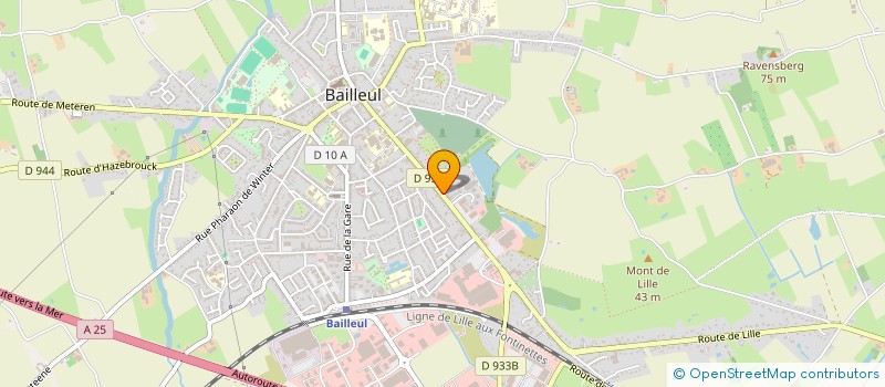 localisation de l'entreprise SOCIETE DECHERF MATERIAUX à BAILLEUL