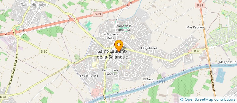 localisation de l'entreprise SOCIETE 'DECO INTERIORS' à SAINT-LAURENT-DE-LA-SALANQUE