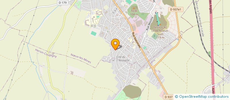 localisation de l'entreprise SOCIETE DECORATION PEINTURE à NOEUX LES MINES