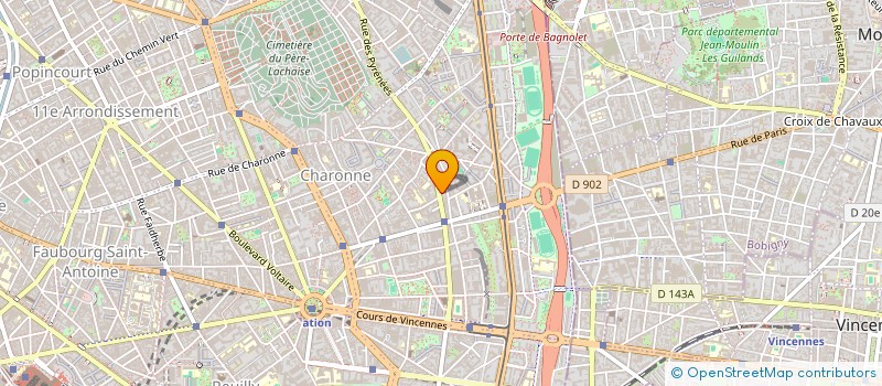 localisation de l'entreprise SOCIETE DECORS PARIS-EST  PARIS