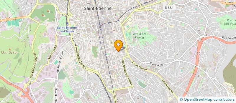 localisation de l'entreprise SOCIETE DECOSTAFF à SAINT-ETIENNE