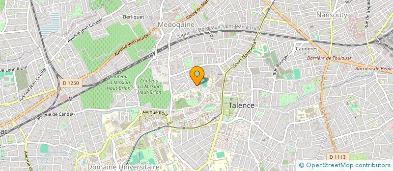 localisation de l'entreprise SOCIETE DEFONTAINE  TALENCE