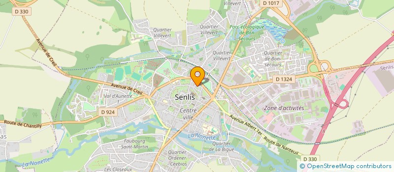 localisation de l'entreprise SOCIETE DELABY  SENLIS