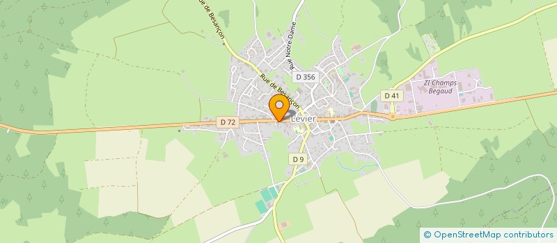 localisation de l'entreprise SOCIETE DELACROIX ET FILS à LEVIER