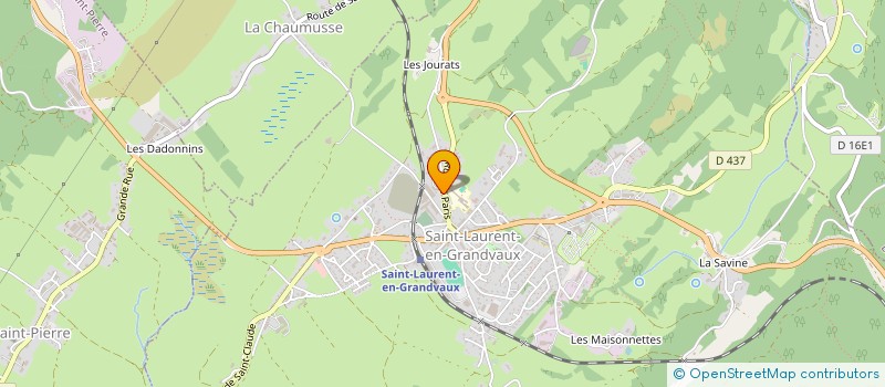 localisation de l'entreprise SOCIETE DELACROIX PAUL ET FILS à SAINT-LAURENT-EN-GRANDVAUX