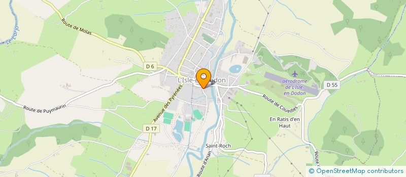 localisation de l'entreprise SOCIETE DELAS à L'ISLE-EN-DODON