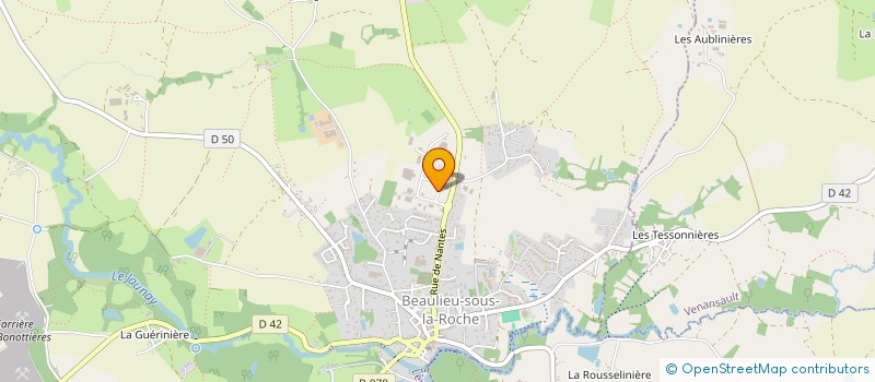 localisation de l'entreprise SOCIETE DELATOUR  BEAULIEU-SOUS-LA-ROCHE