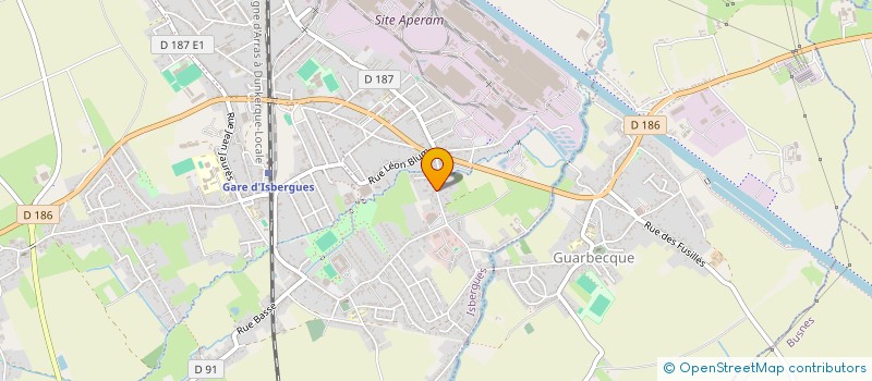 localisation de l'entreprise SOCIETE DELBEKE  ISBERGUES