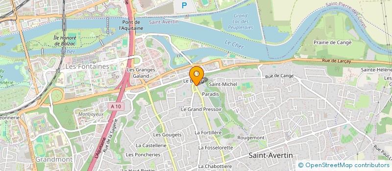 localisation de l'entreprise SOCIETE DELLION ET FILS à SAINT-AVERTIN