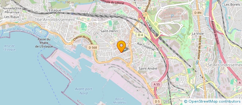 localisation de l'entreprise SOCIETE DELTA CIRCUITS IMPRIMES à MARSEILLE 16EME
