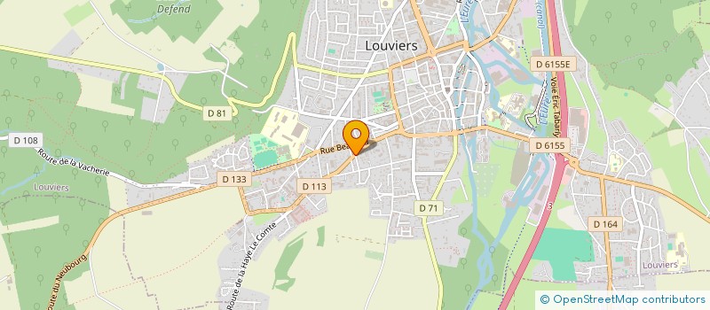 localisation de l'entreprise SOCIETE DENIS GUILLOPE à LOUVIERS