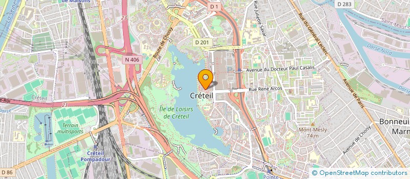 localisation de l'entreprise SOCIETE DENIZ  CRETEIL