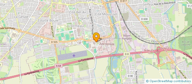 localisation de l'entreprise SOCIETE DEPARTEMENTALE DE DEVELOPPEMENT - S.D.D. 65  TARBES