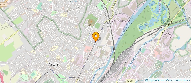 localisation de l'entreprise SOCIETE DEPARTEMENTALE DE SOINS DENTAIRES (S.D.S.D.)  ANZIN