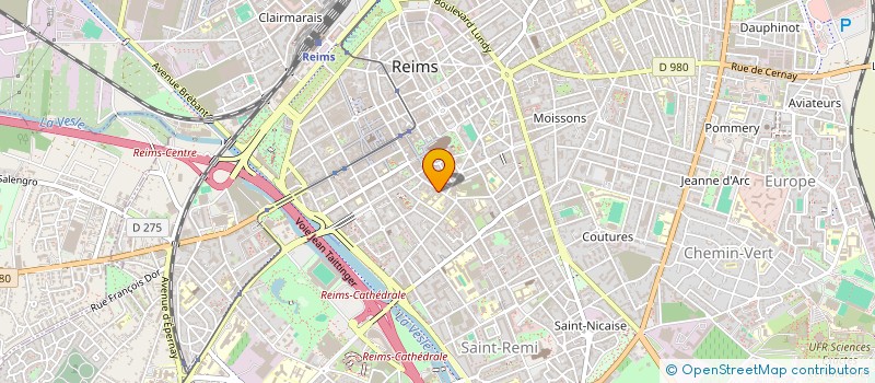 localisation de l'entreprise SOCIETE DEPOT DISTRIBUTION DE L'EST à REIMS