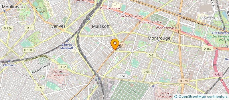 localisation de l'entreprise SOCIETE DERETA à MALAKOFF