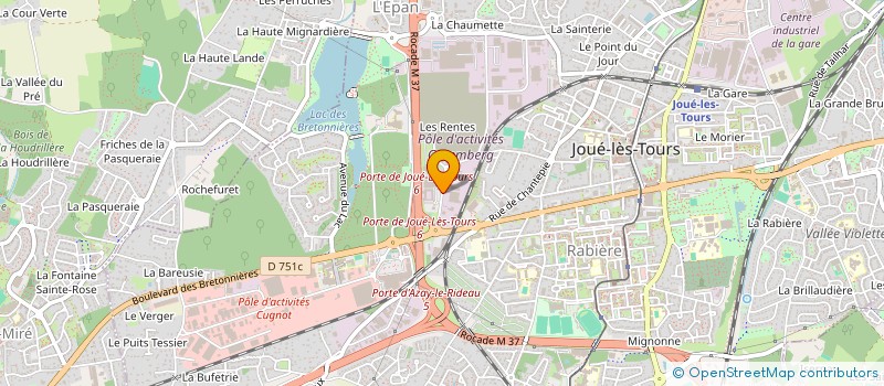 localisation de l'entreprise SOCIETE DES AGGLOMERES DE TOURAINE à JOUE-LES-TOURS