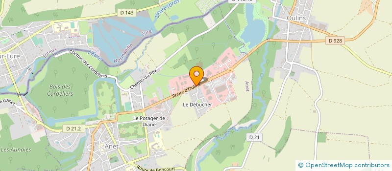 localisation de l'entreprise SOCIETE DES ALCOOLS DENATURES à ANET