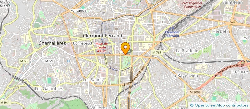 localisation de l'entreprise SOCIETE DES AMIS D HENRI POURRAT  CLERMONT-FERRAND