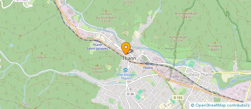 localisation de l'entreprise SOCIETE DES AMIS DE LA COLLEGIALE DE THANN  THANN