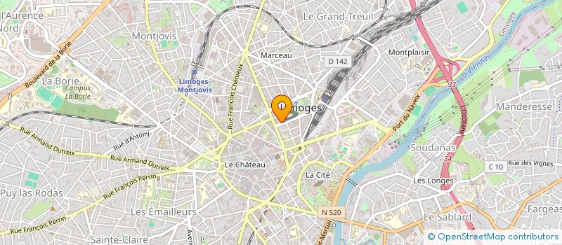 localisation de l'entreprise SOCIETE DES AMIS DE RACHILDE à LIMOGES