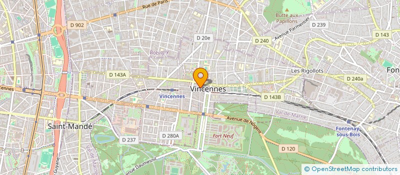 localisation de l'entreprise SOCIETE DES AMIS DE VINCENNES à VINCENNES