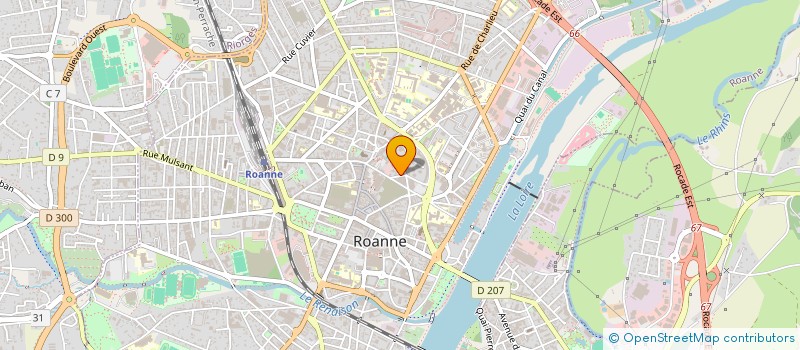 localisation de l'entreprise SOCIETE DES AMIS DES ARTS  ROANNE