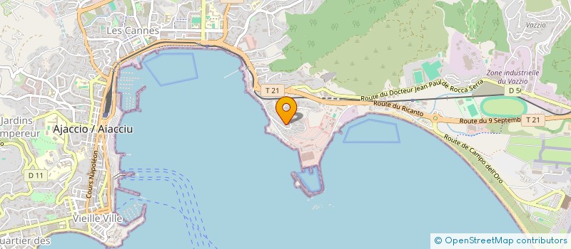 localisation de l'entreprise SOCIETE DES AMIS DU LAZARET OLLANDINI à AJACCIO