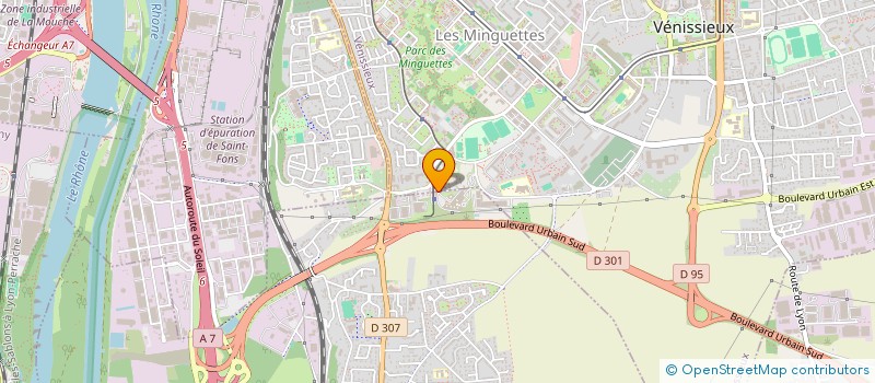 localisation de l'entreprise SOCIETE DES ANESTHESISTES DES PORTES DU SUD SODAPSUD  VENISSIEUX