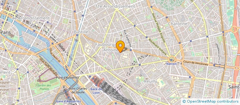localisation de l'entreprise SOCIETE DES ARTISANS GRAVEURS SUR VERRE à PARIS