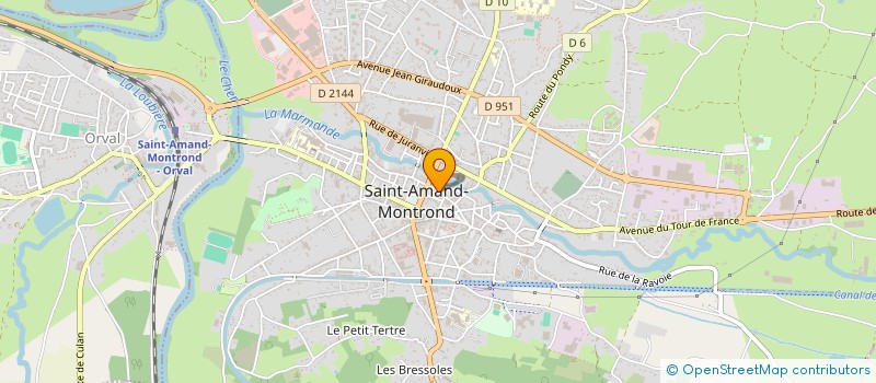 localisation de l'entreprise SOCIETE DES ATELIERS DU BERRY à SAINT-AMAND-MONTROND