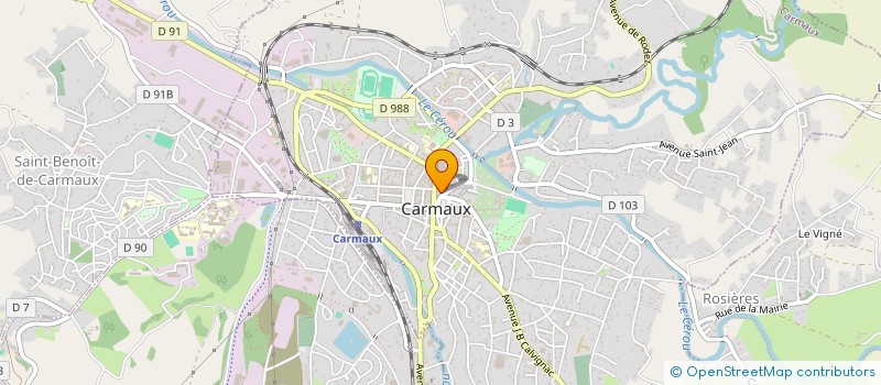 localisation de l'entreprise SOCIETE DES AUTOCARS BORDOLL  CARMAUX