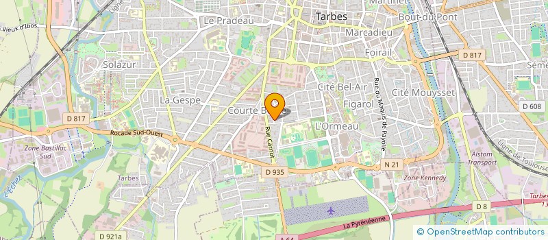 localisation de l'entreprise SOCIETE DES AVENTURIERS  TARBES