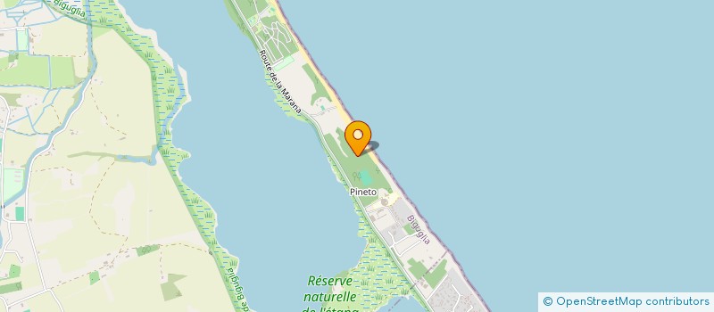 localisation de l'entreprise SOCIETE DES BAINS DE MER DE PINETO à BIGUGLIA